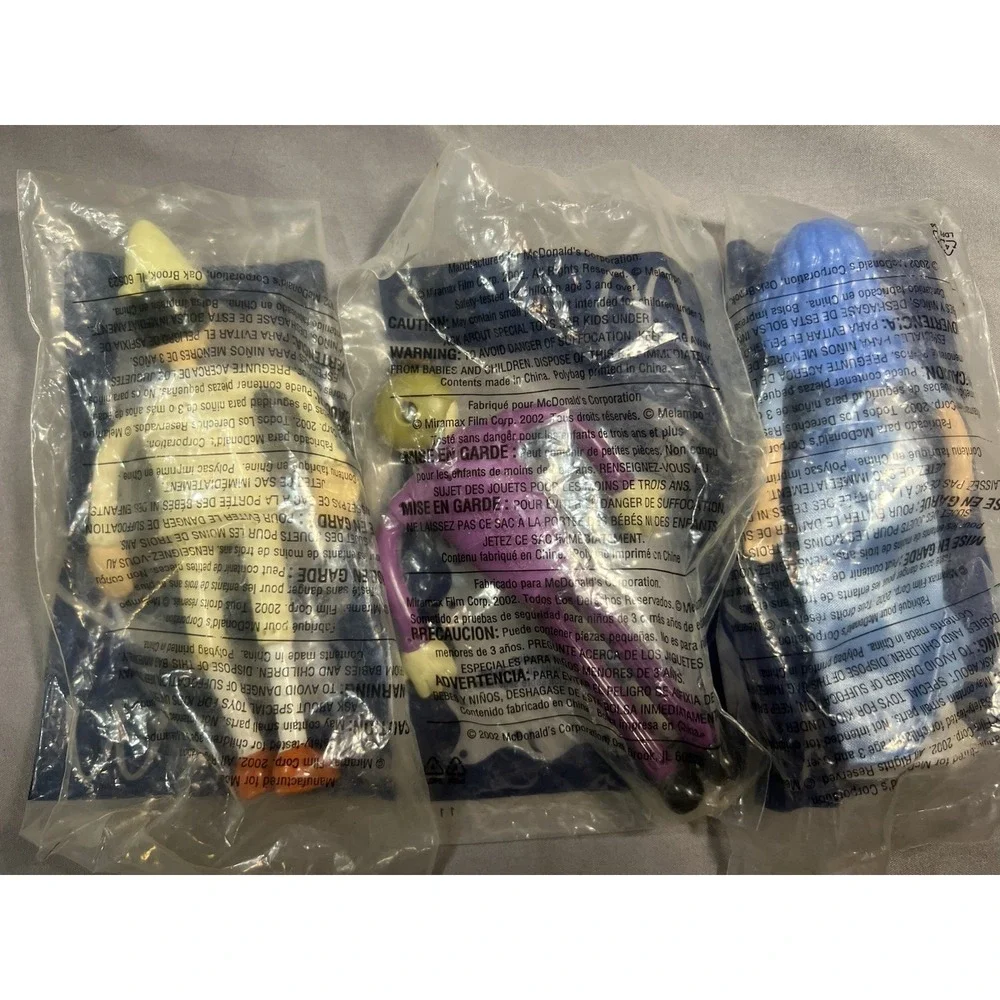 MCDONDALDS PINOCCHIO TOYS #1, #2 & #3‎ ALL SEALED (2577)